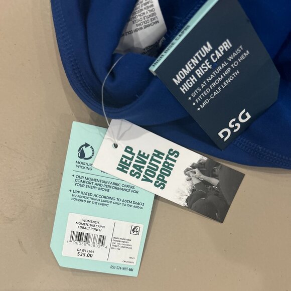 NWT: DSG Women's Momentum Performance Cropped Leggings - SMALL - Picture 2 of 5